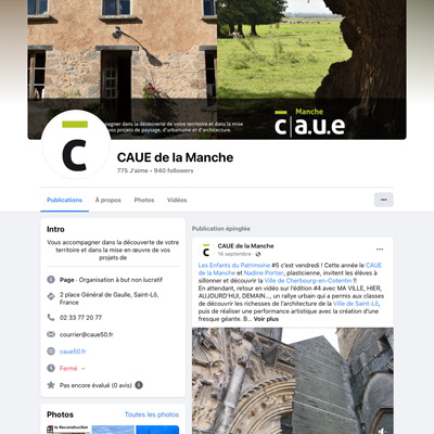 Suivez la page Facebook du C|A.U.E