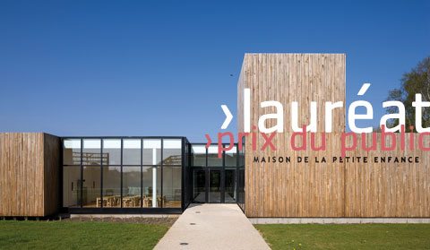 Maison de la petite enfance à SAINT-JAMES. Bruno LE POURVEER, architecte mandataire  et Christophe GAUFFENY architecte associé. crédit photo : Stéphane CHALMEAU