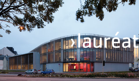 Bureau POST de la Communauté Urbaine de Cherbourg à CHERBOURG-OCTEVILLE. BDW Architecture. crédit photo : Nicolas Borel